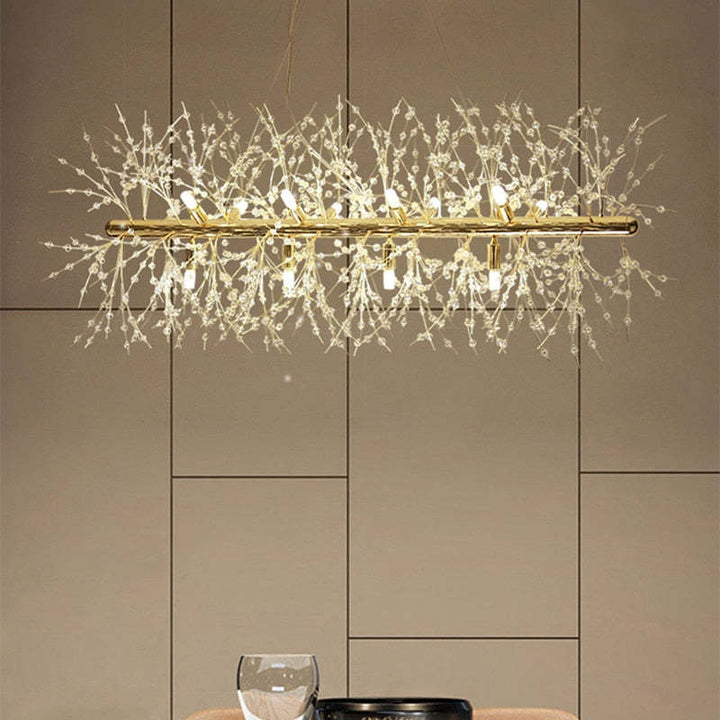 Lili - Design LED-Hängelampe, Weißgold, Metall