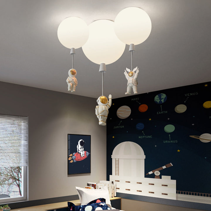 Fateh Moderne Mond/Astronauten LED-Deckenleuchte aus Acryl