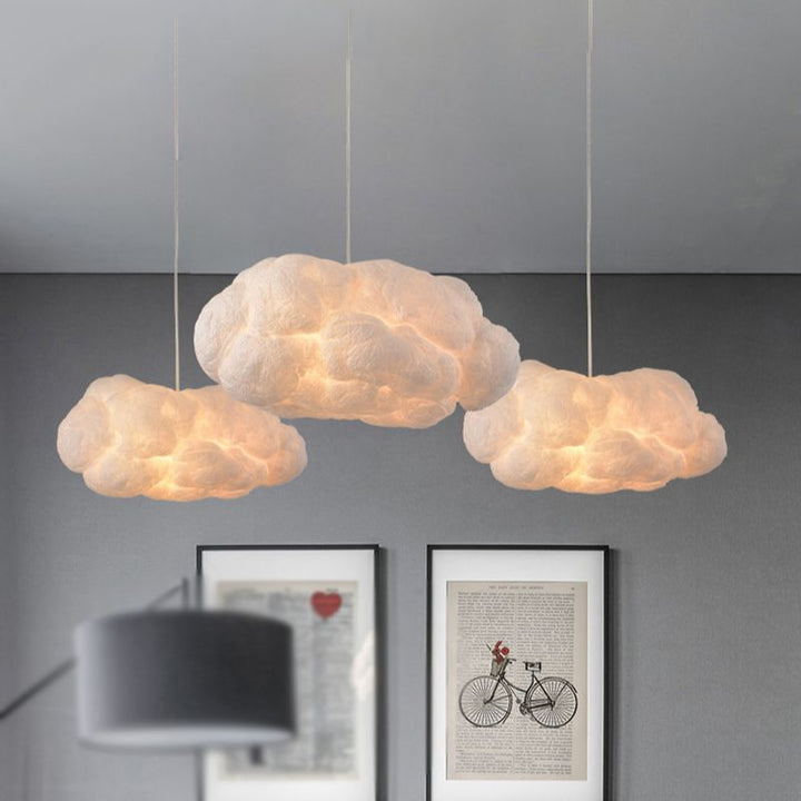 Minori Design Cloud LED-Hängelampe, PVC/Baumwolle, Weiß
