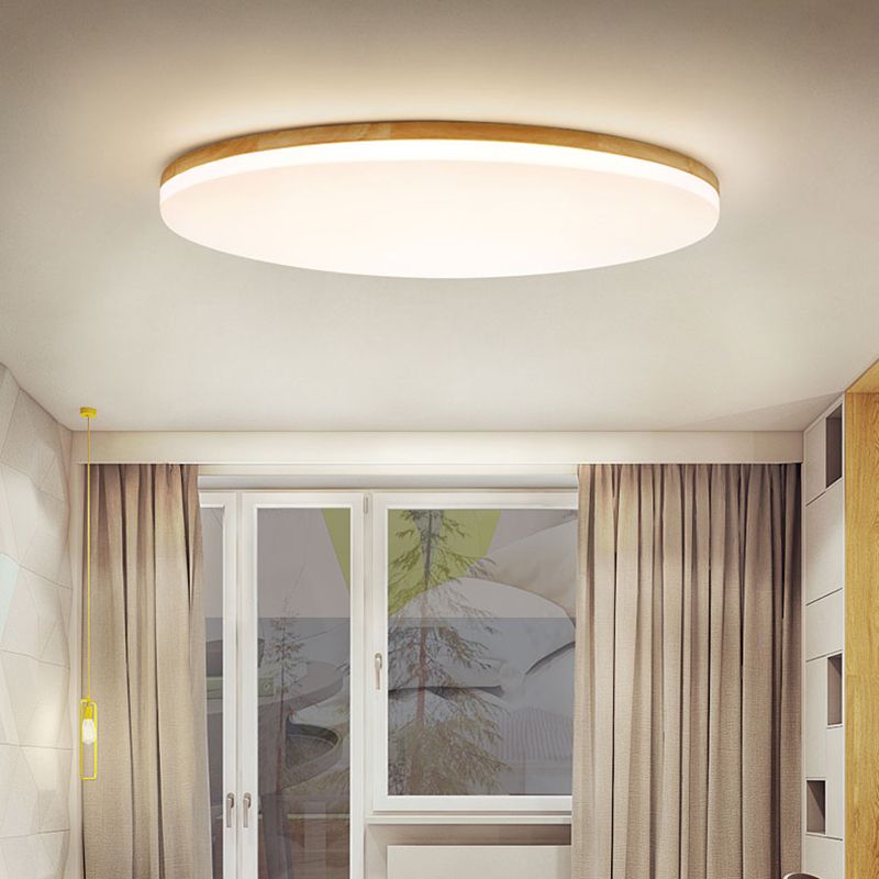 Ozawa – LED-Deckenleuchte Holz Metall für Schlafzimmer, Wohnzimmer und Esszimmer