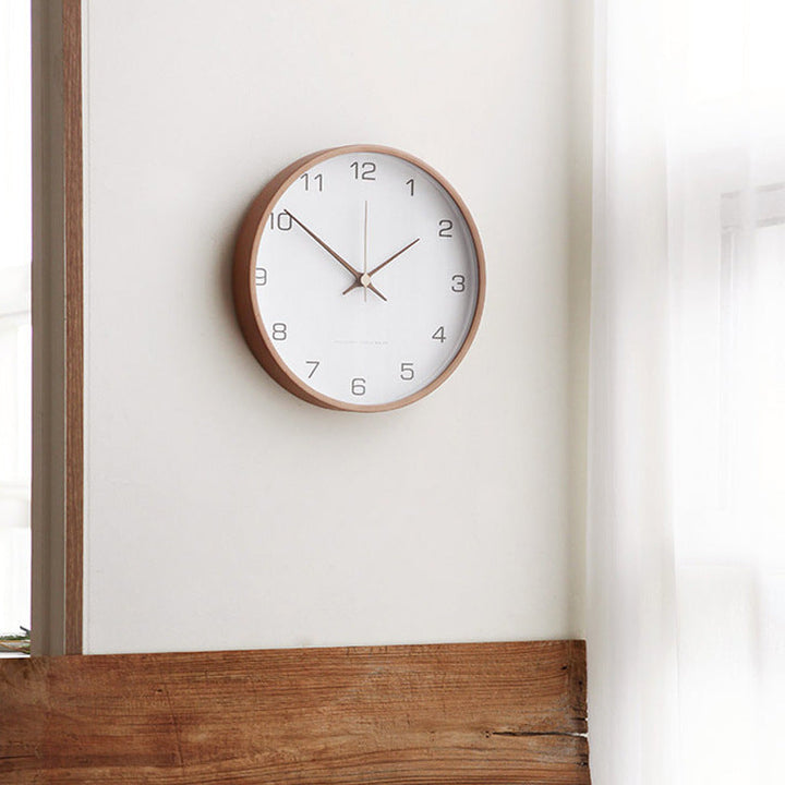 Analoge Wanddekoration – Hölzerne Uhr für Zuhause
