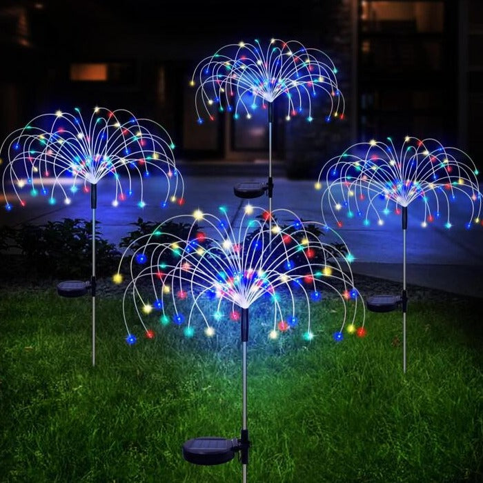 Solarsparks - Solarlichter für draußen im Feuerwerksstil