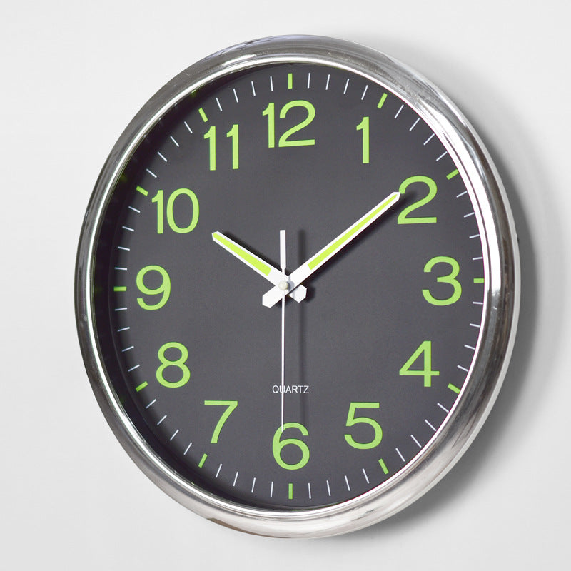 Beleuchtete Lautlose Wanduhr 30 cm