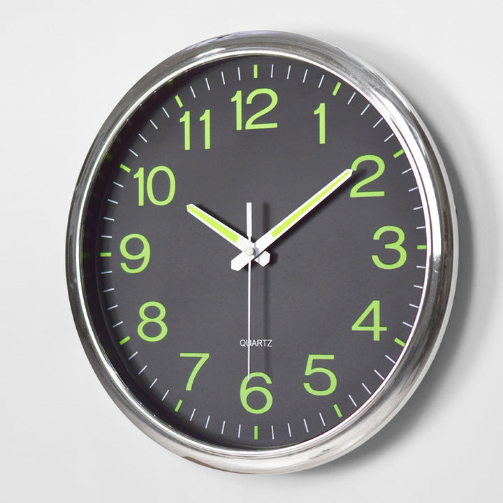 Beleuchtete Lautlose Wanduhr 30 cm