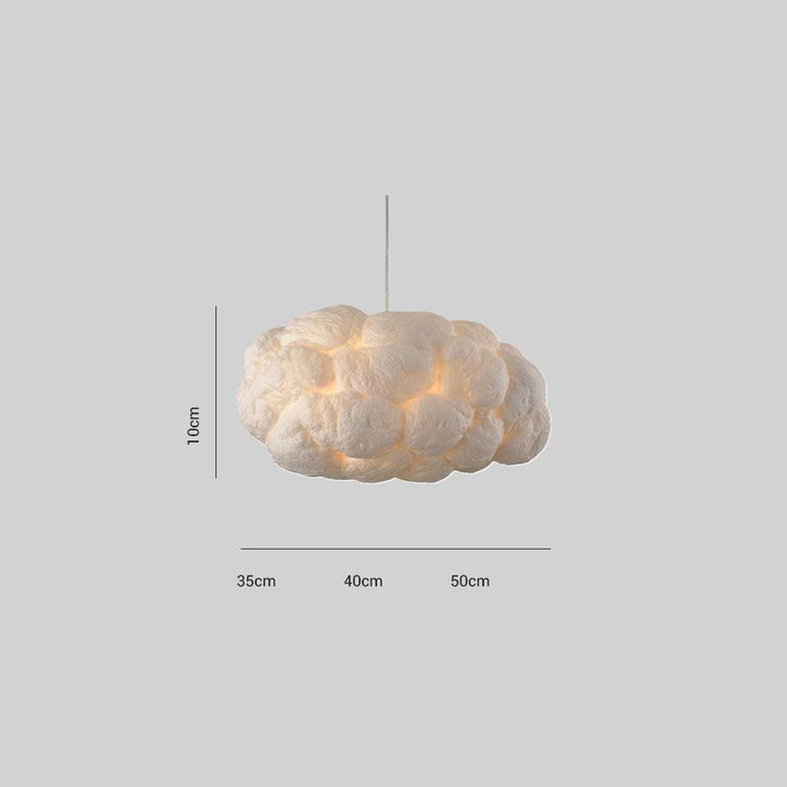 Minori Design Cloud LED-Hängelampe, PVC/Baumwolle, Weiß