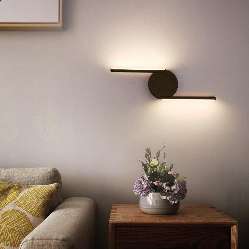 LumiLine – Moderne LED-Wandleuchte aus Aluminium mit minimalistischen Kurven