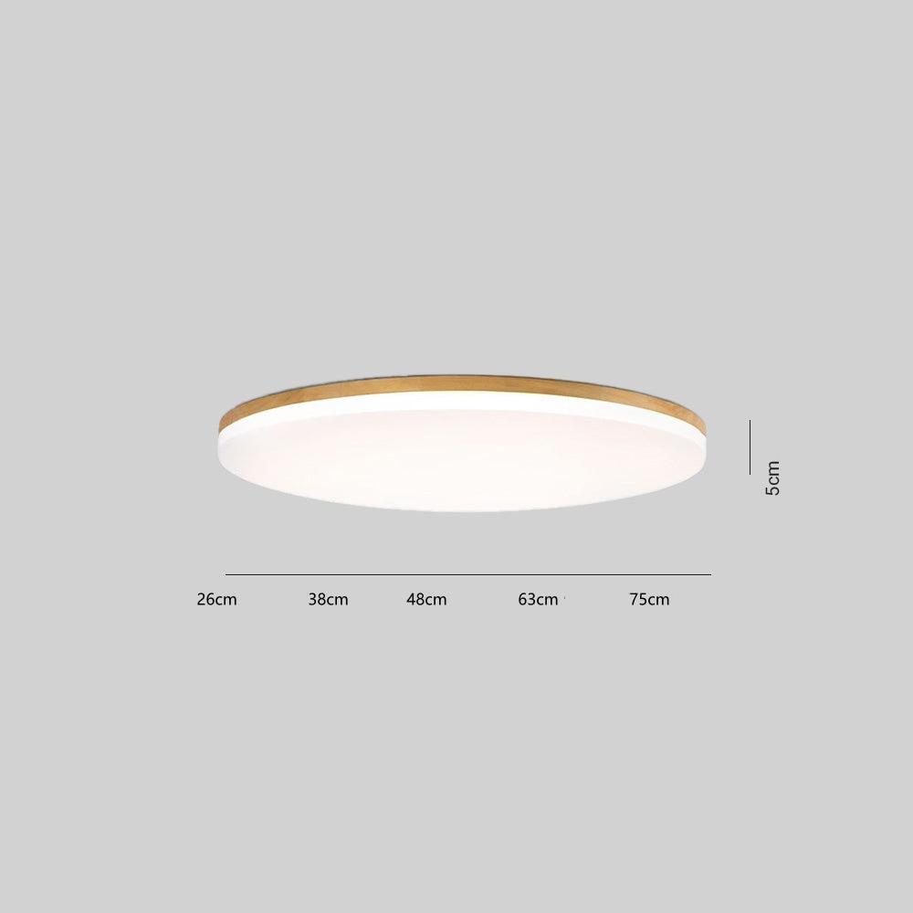 Ozawa – LED-Deckenleuchte Holz Metall für Schlafzimmer, Wohnzimmer und Esszimmer