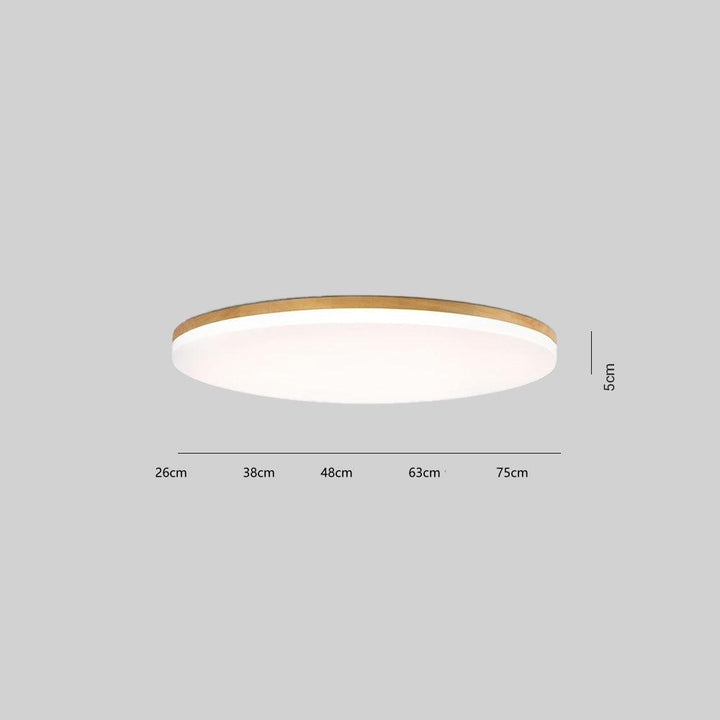 Ozawa – LED-Deckenleuchte Holz Metall für Schlafzimmer, Wohnzimmer und Esszimmer