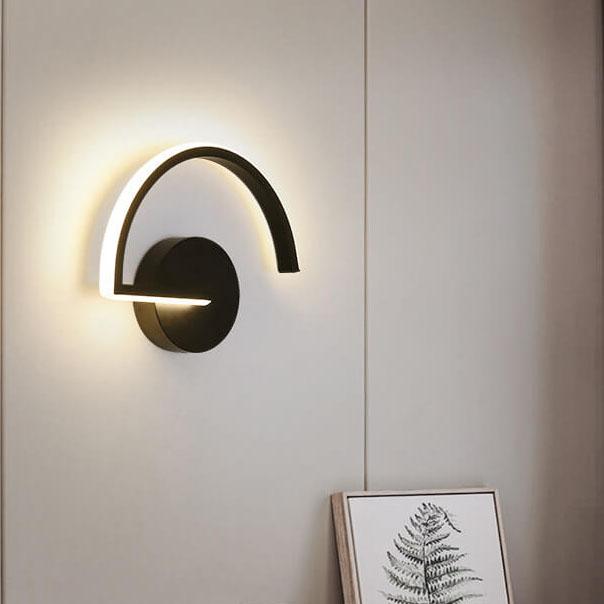LumiLine – Moderne LED-Wandleuchte aus Aluminium mit minimalistischen Kurven