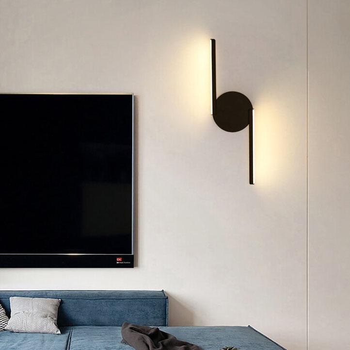 LumiLine – Moderne LED-Wandleuchte aus Aluminium mit minimalistischen Kurven