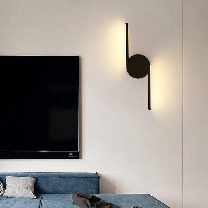 LumiLine – Moderne LED-Wandleuchte aus Aluminium mit minimalistischen Kurven