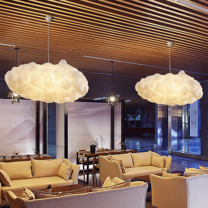 Minori Design Cloud LED-Hängelampe, PVC/Baumwolle, Weiß