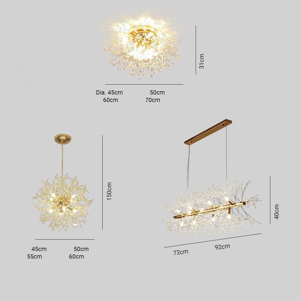 Lili - Design LED-Hängelampe, Weißgold, Metall