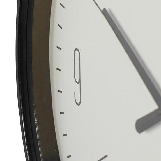 GloGlas – Traditionelle Schwarze Glas Wanduhr