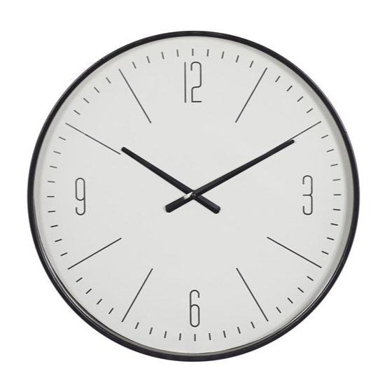 GloGlas – Traditionelle Schwarze Glas Wanduhr