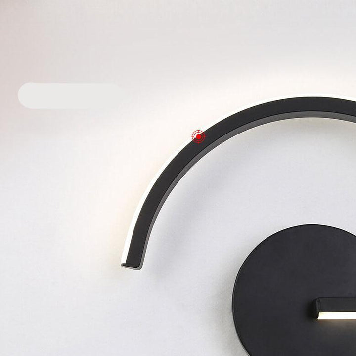 LumiLine – Moderne LED-Wandleuchte aus Aluminium mit minimalistischen Kurven