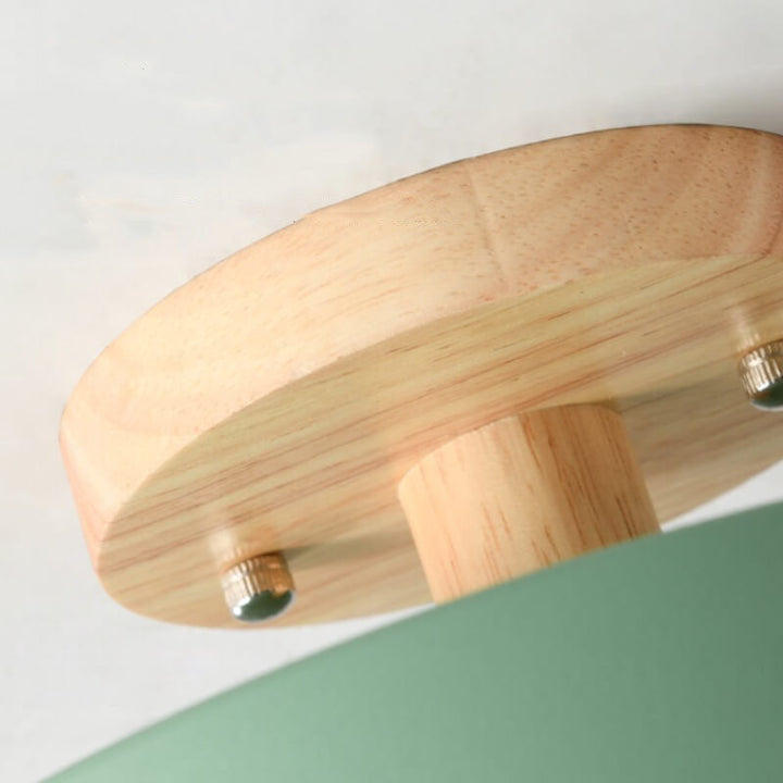 Nordic Log Runde LED-Halbeinbau-Deckenleuchte