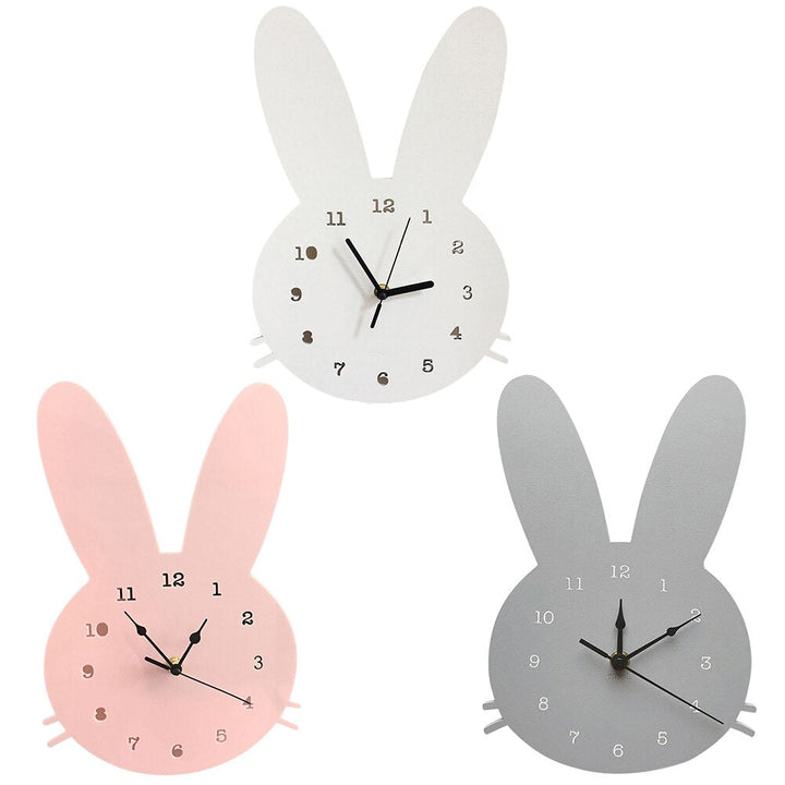 Niedliche Hasen-Wanduhr für Kinderzimmer