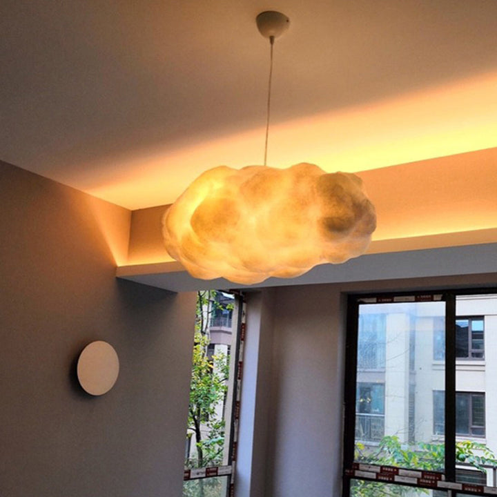 Minori Design Cloud LED-Hängelampe, PVC/Baumwolle, Weiß