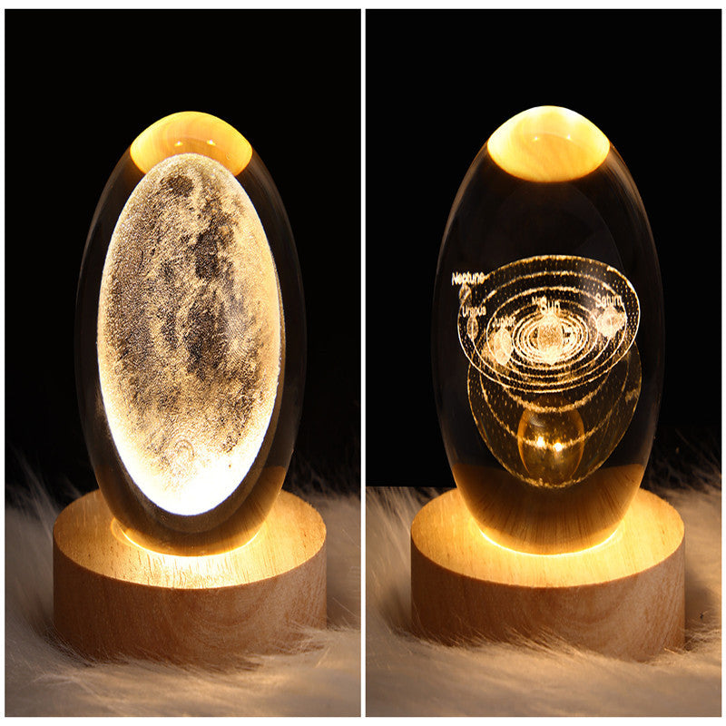 3D-Galaxie-Kristallkugel-LED-Nachtlicht