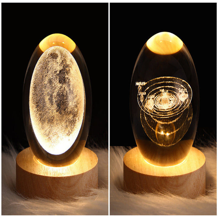 3D-Galaxie-Kristallkugel-LED-Nachtlicht