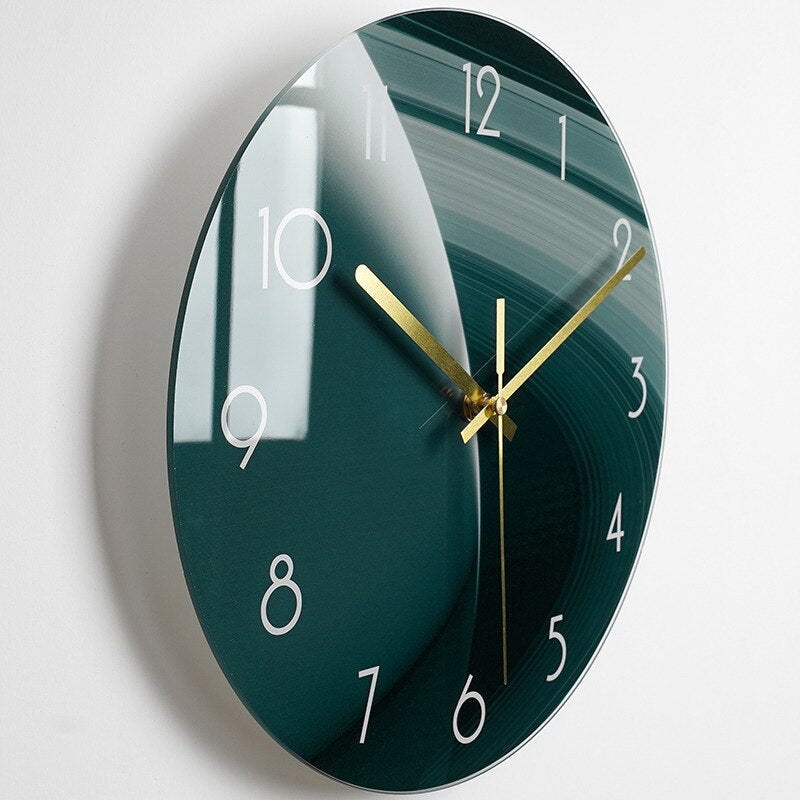 Elegante Glazen Wandklok