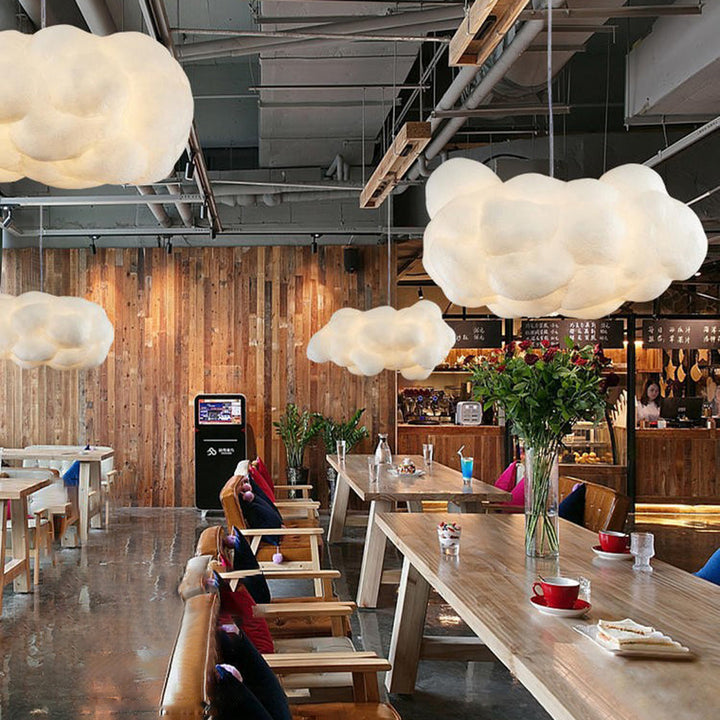 Minori Design Cloud LED-Hängelampe, PVC/Baumwolle, Weiß