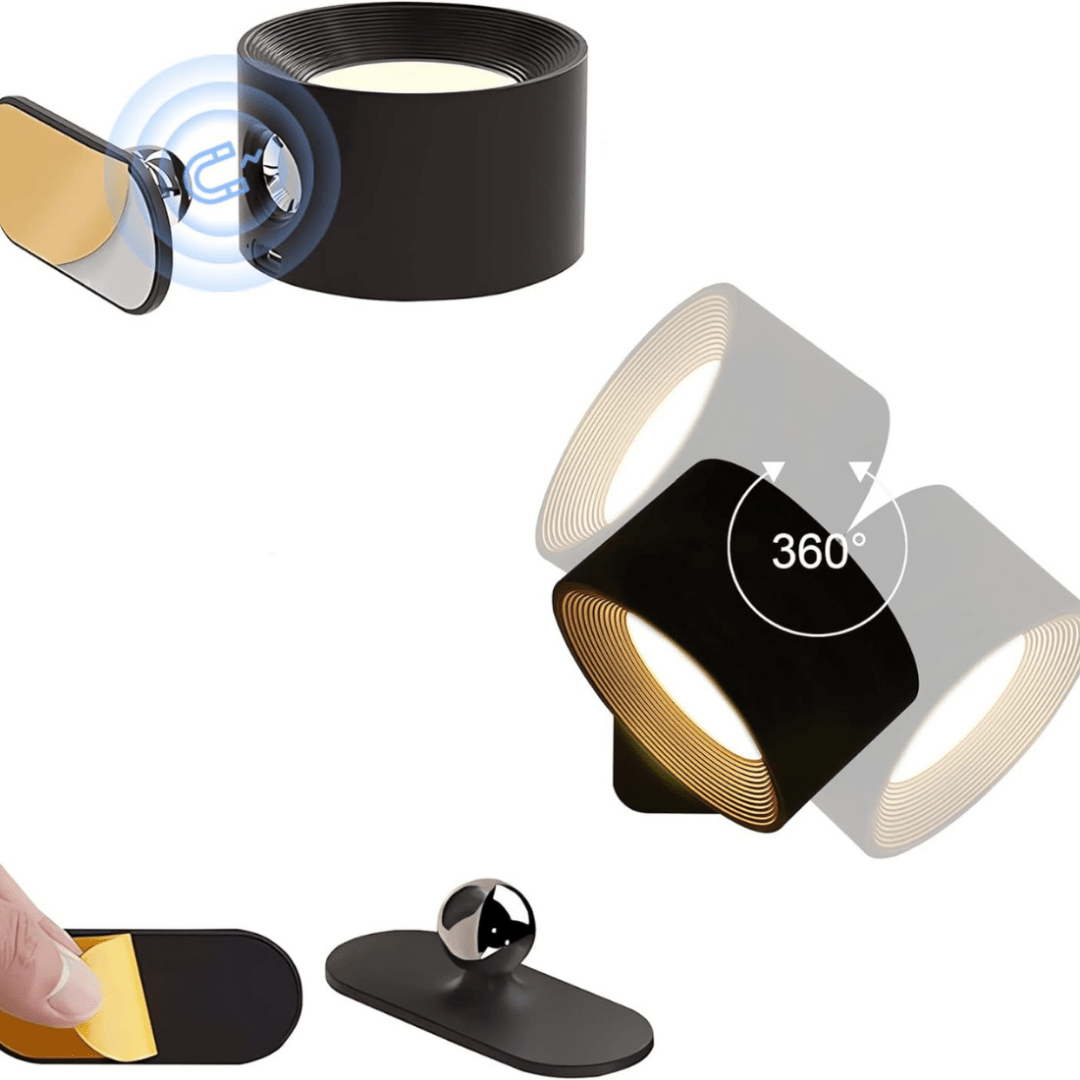 FlexiLamp – Kabellose Wiederaufladbare 360° Wandleuchte