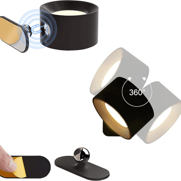 FlexiLamp – Kabellose Wiederaufladbare 360° Wandleuchte