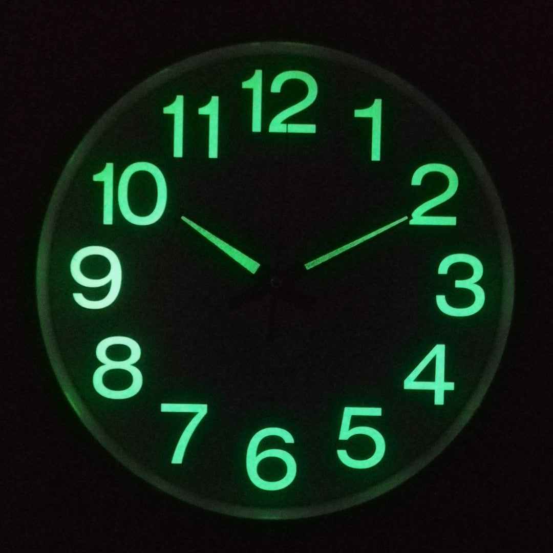 Beleuchtete Lautlose Wanduhr 30 cm