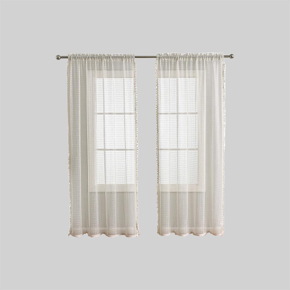 ChicVoile - Beige Voile-Vorhänge, die Eleganz und Weichheit für jeden Raum vereinen