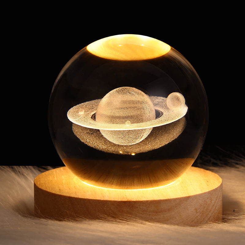 3D-Galaxie-Kristallkugel-LED-Nachtlicht