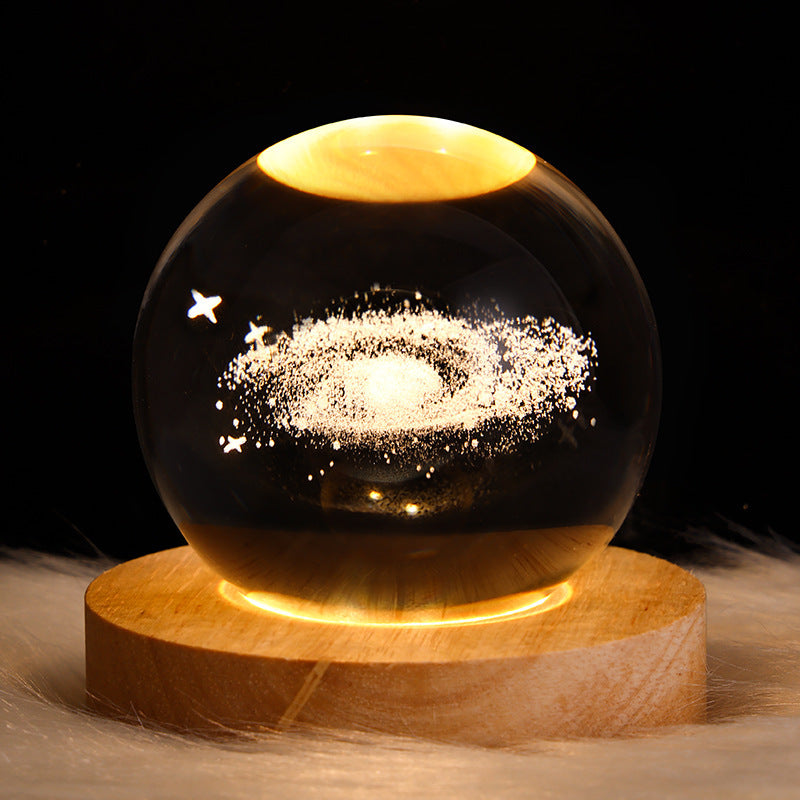 3D-Galaxie-Kristallkugel-LED-Nachtlicht