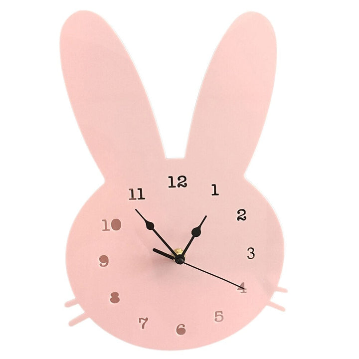 Niedliche Hasen-Wanduhr für Kinderzimmer