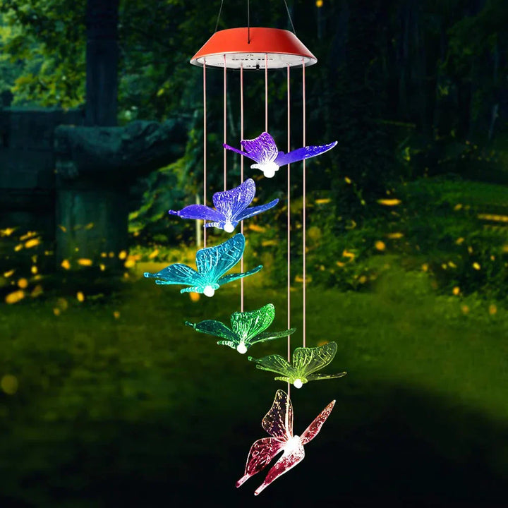 Flutterlights - Dekorative Solarlichter mit Schmetterlingsmustern