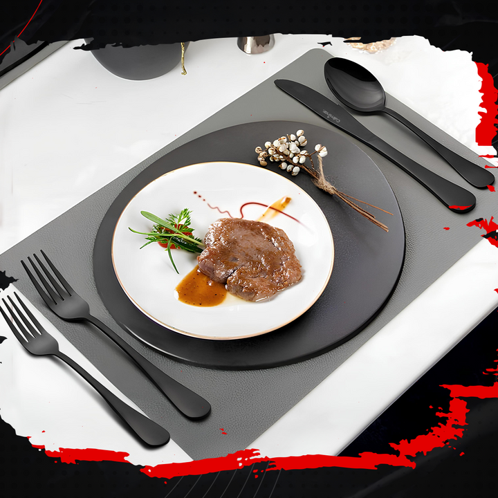 Black Royal - Elegantes Besteckset (42 Stück)