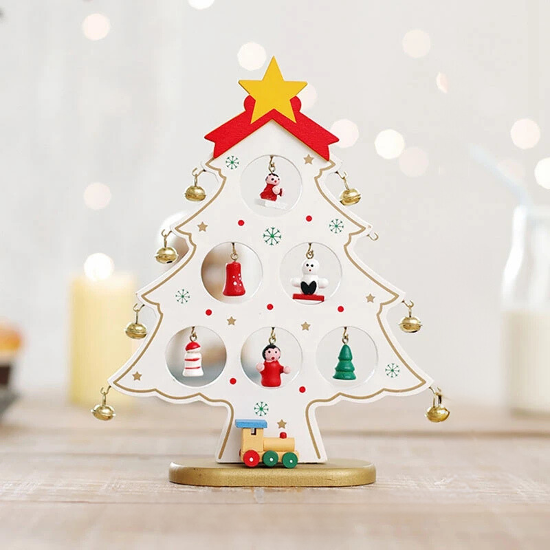 SapinElegant - Holz Weihnachtsdekoration für den Schreibtisch