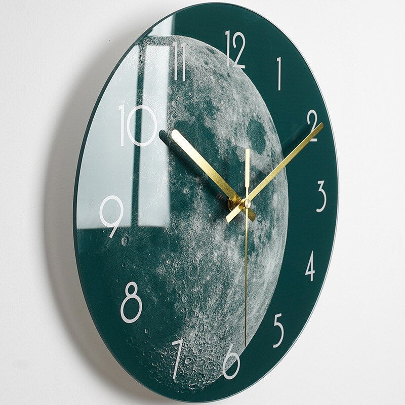 Elegante Glazen Wandklok