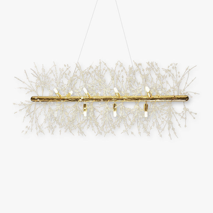 Lili - Design LED-Hängelampe, Weißgold, Metall