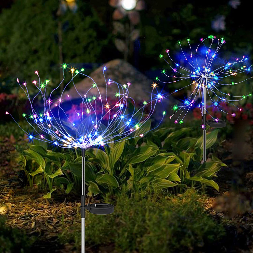 Solarsparks - Solarlichter für draußen im Feuerwerksstil