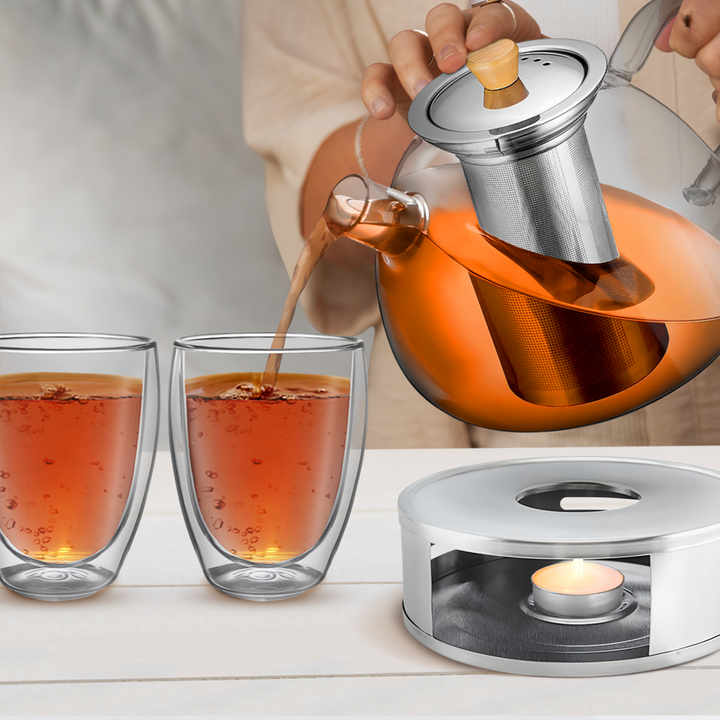 Elegante Teekanne mit Filter - TeaFusion