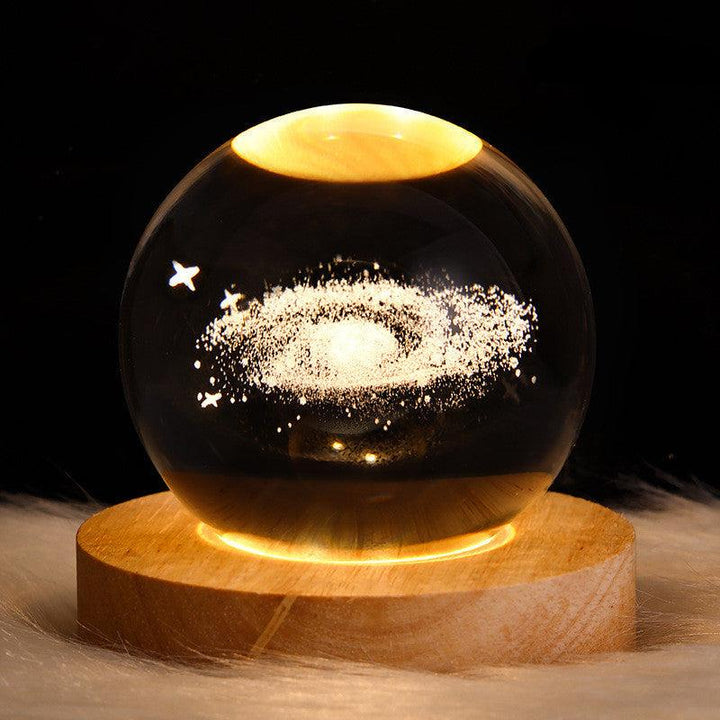 3D-Galaxie-Kristallkugel-LED-Nachtlicht
