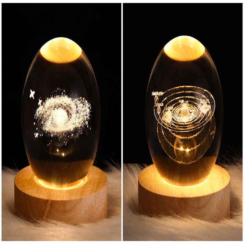 3D-Galaxie-Kristallkugel-LED-Nachtlicht