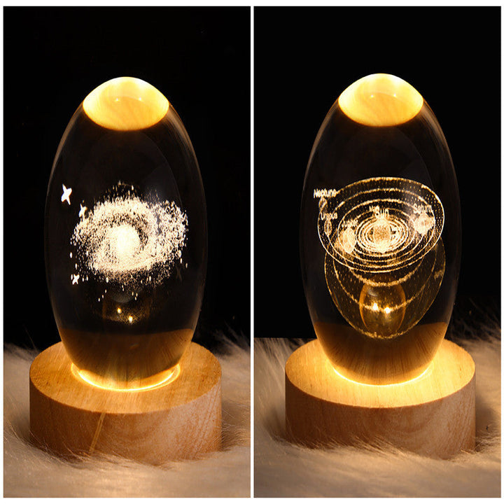 3D-Galaxie-Kristallkugel-LED-Nachtlicht