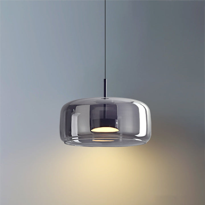 Hailie Retro LED Hanglampen – Gouden Amber & Metallisches Glas