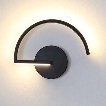 LumiLine – Moderne LED-Wandleuchte aus Aluminium mit minimalistischen Kurven