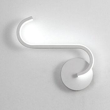 LumiLine – Moderne LED-Wandleuchte aus Aluminium mit minimalistischen Kurven