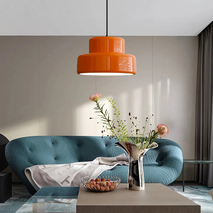 Design Orange Hängeleuchte - RetroSphere