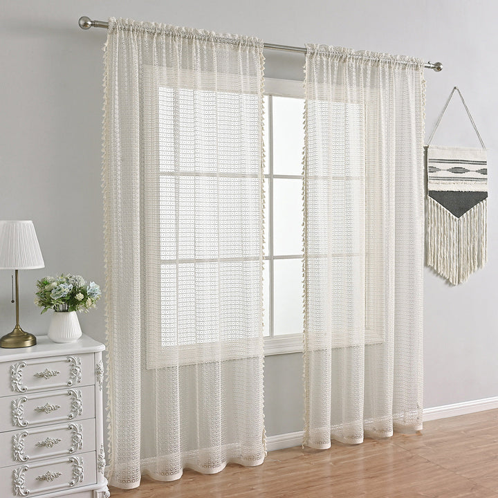 ChicVoile - Beige Voile-Vorhänge, die Eleganz und Weichheit für jeden Raum vereinen