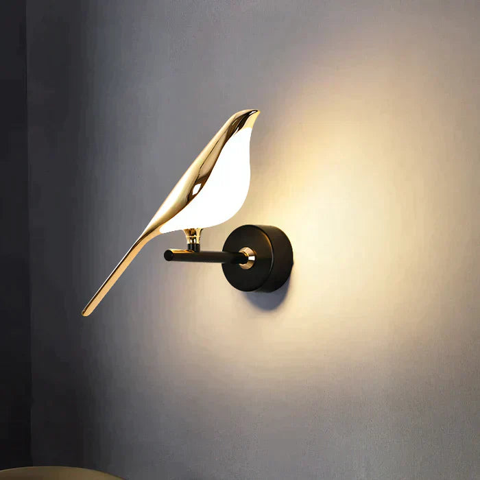 LumiBird – Skandinavische LED-Vogel-Wandlampe